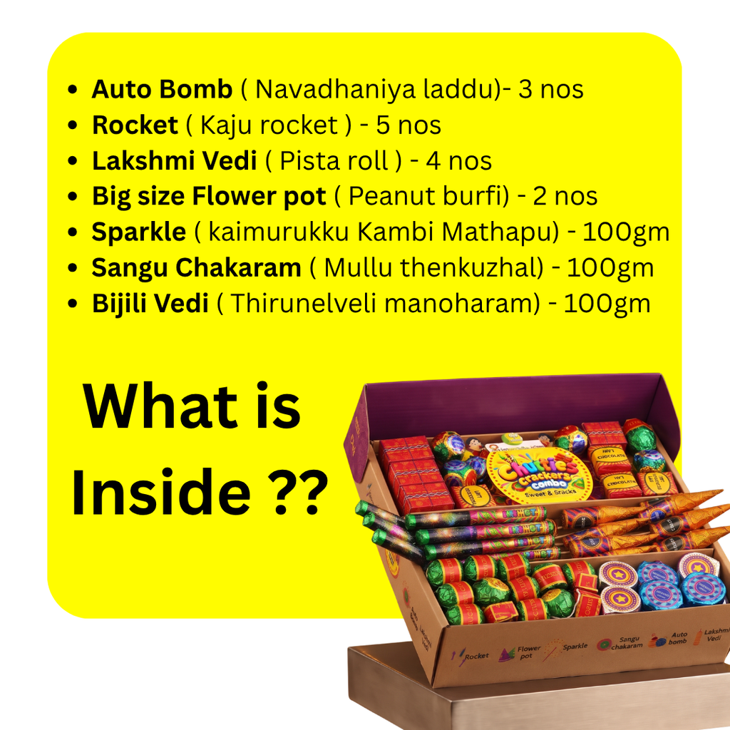 Diwali Crackers Combo ( Sweets and snacks )